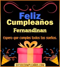GIF Mensaje de cumpleaños Fernandinan